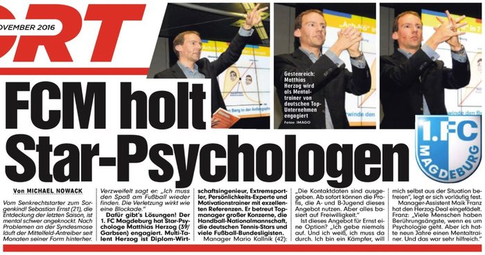 BILD: FCM holt Star-Psychologen Matthias Herzog
