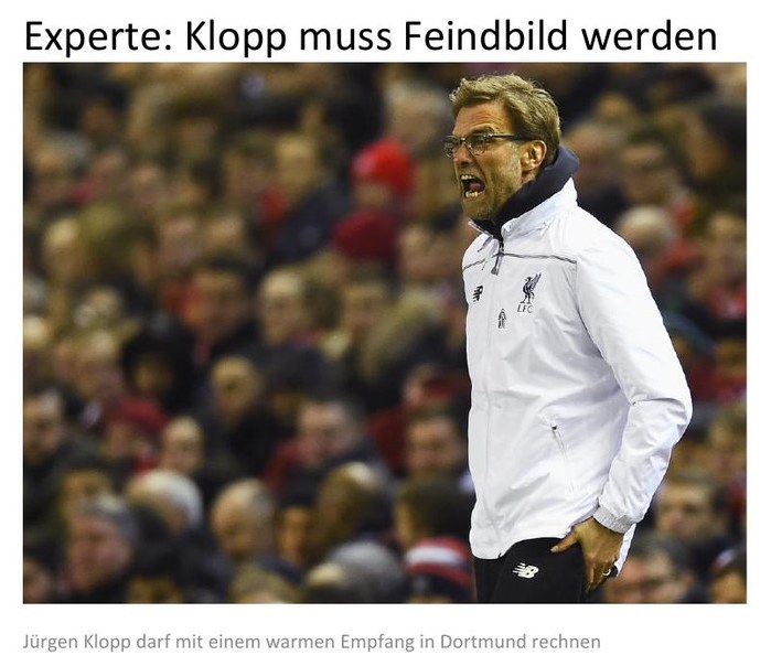 sport.de: Klopp muss Feindbild werden
