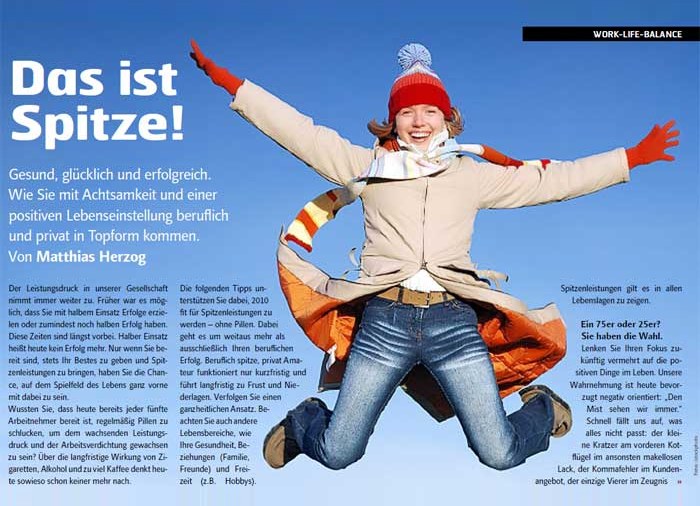 Bildung aktuell: Das ist Spitze! – Work-Life-Balance von Matthias Herzog