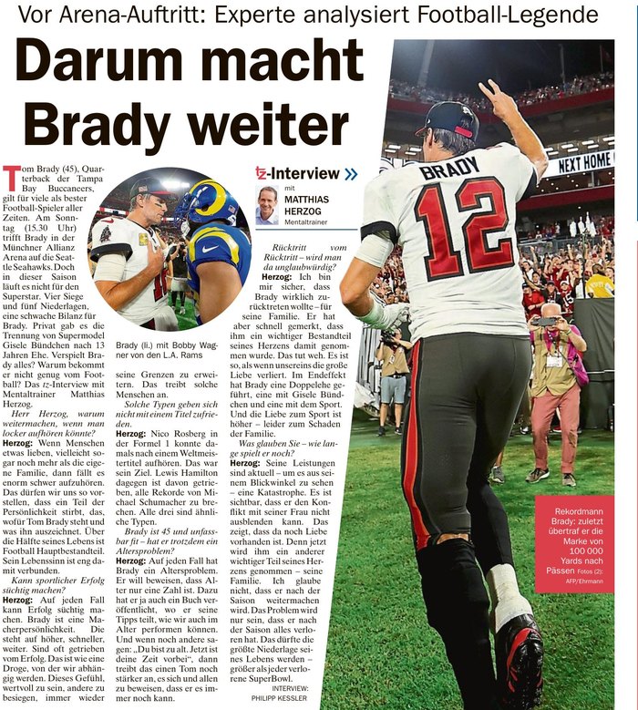 tz: Darum macht Brady weiter – Experte analysiert Football-Legende