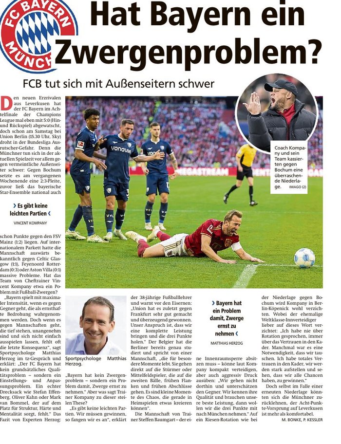 tz: Hat Bayern ein Zwergenproblem? – FCB tut sich mit Außenseitern schwer